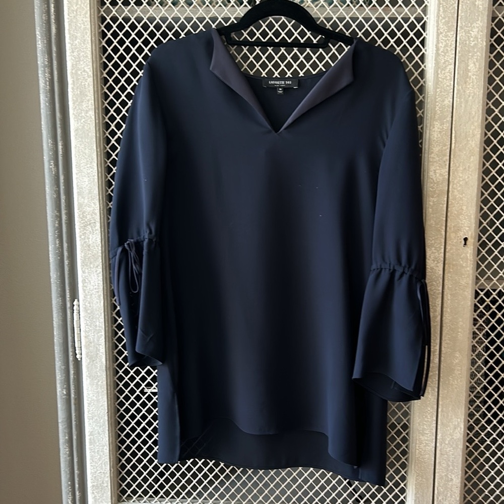 Navy blue blouse, hardly worn